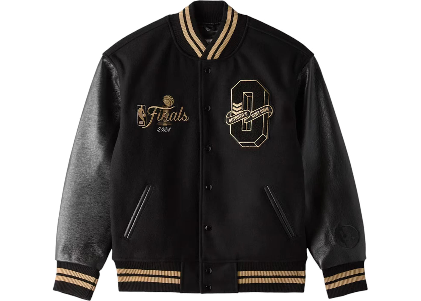 OVO x ESPN 2024 NBA Finals Varsity Jacket Black