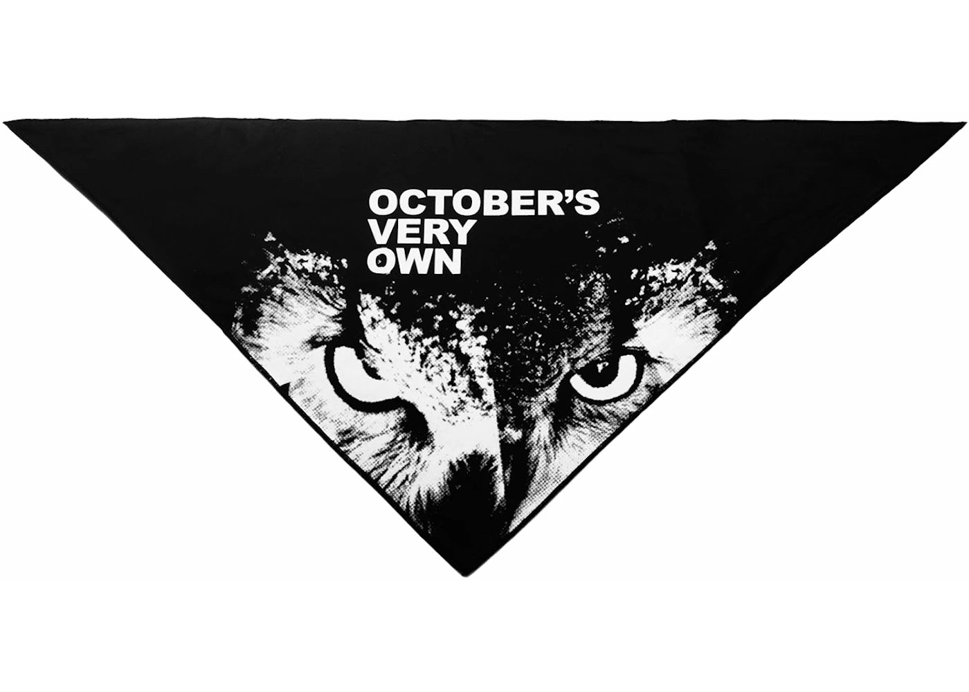 OVO x Flandana Owl Gaze Bandana Black