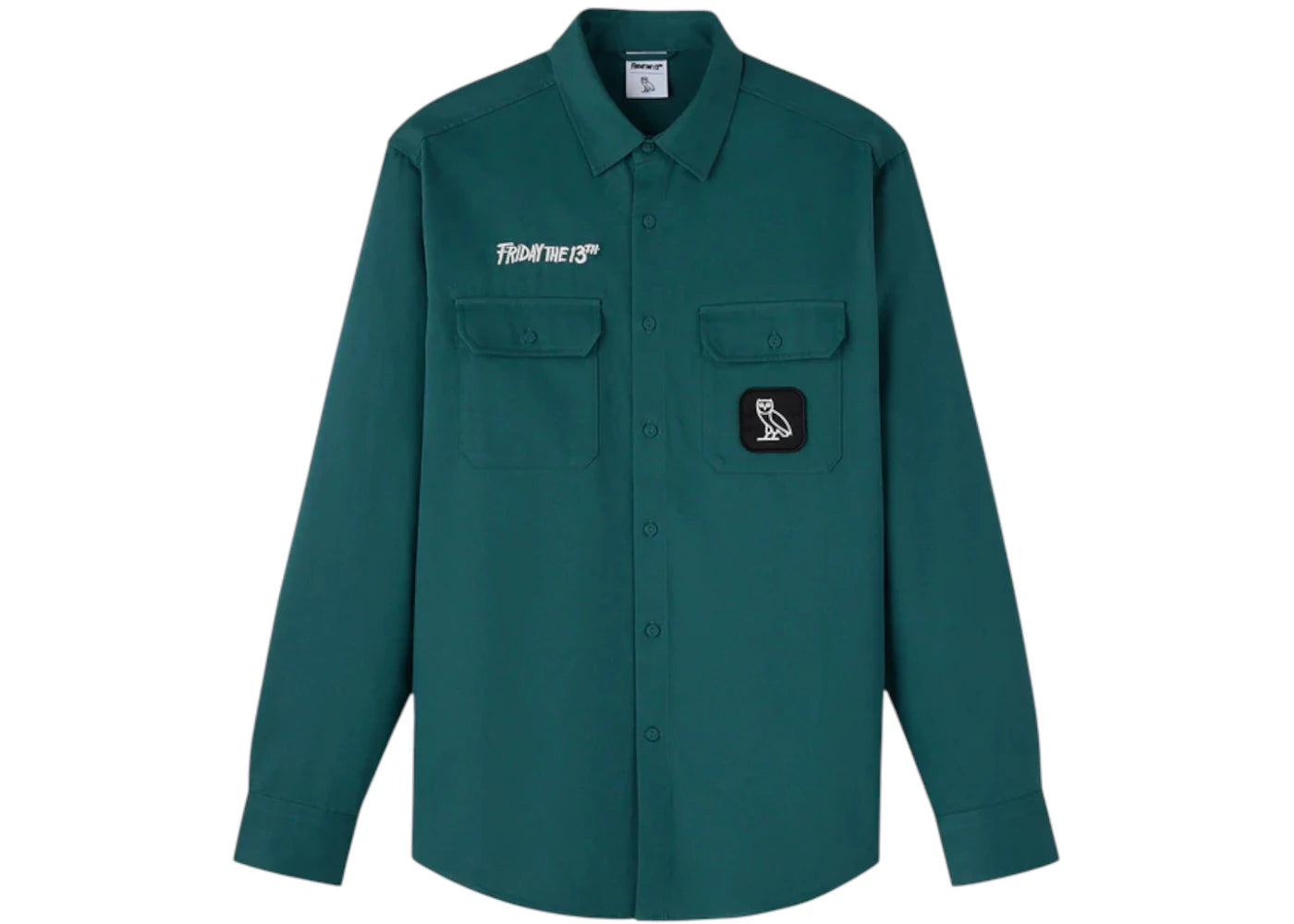 OVO x Friday The 13th 3D Work Shirt Green