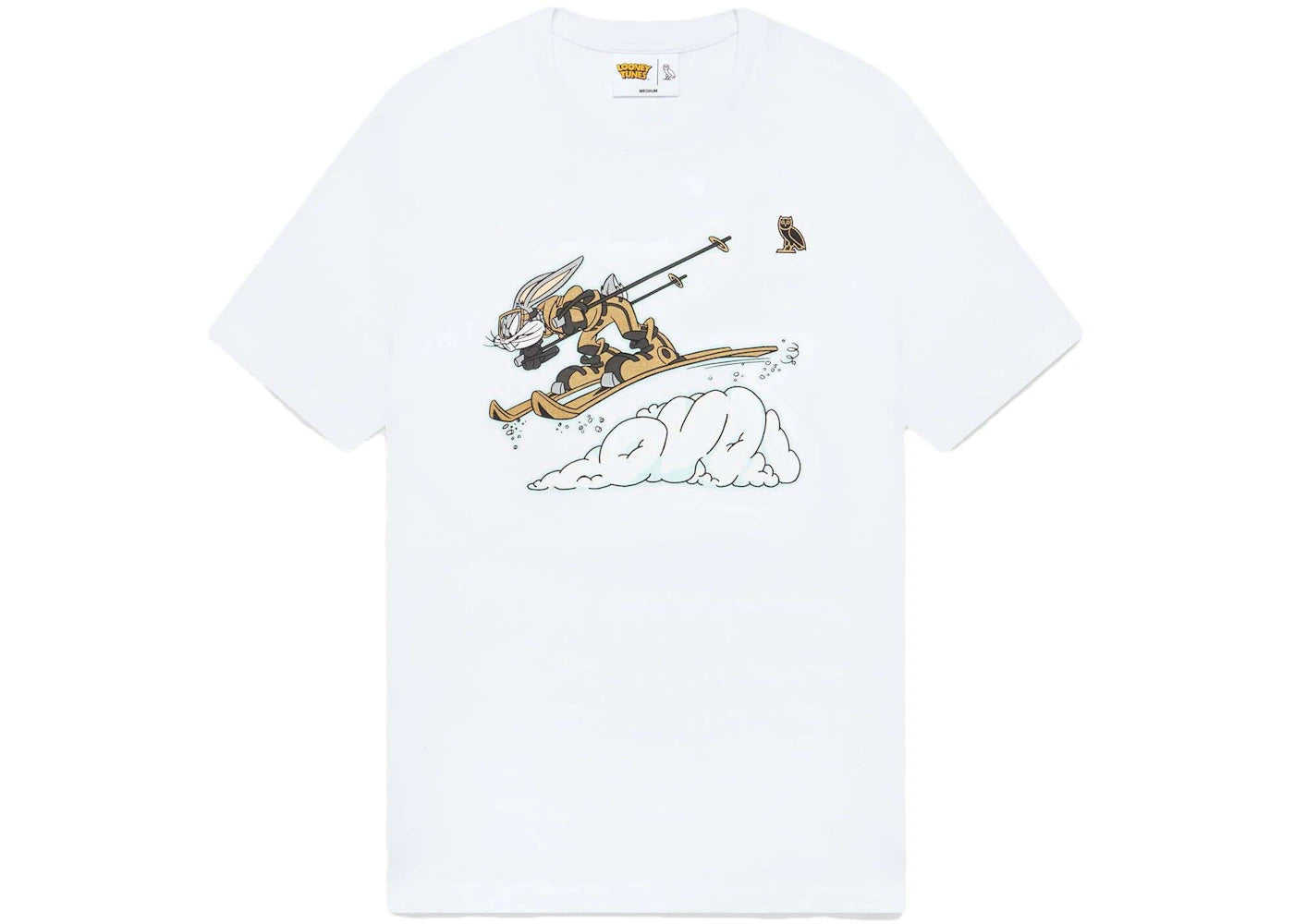 OVO x Looney Tunes Bugs Bunny Ski T-Shirt White