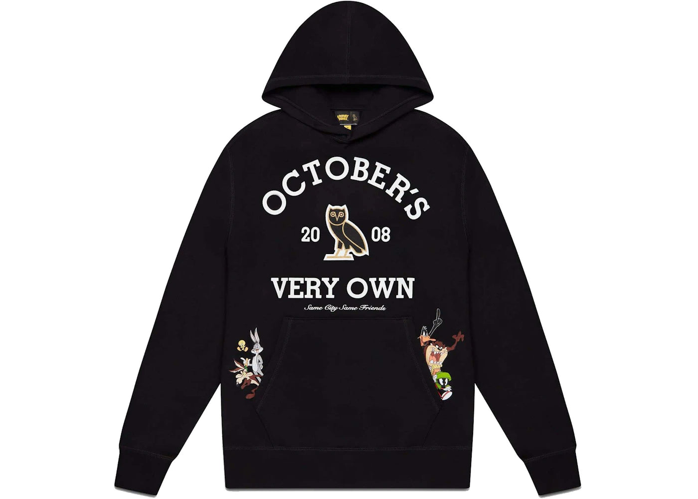 OVO x Looney Tunes Collegiate Hoodie Black