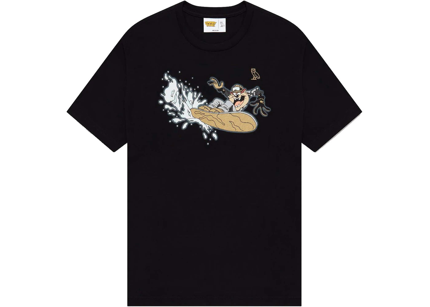 OVO x Looney Tunes Tasmanian Devil Snowboard T-Shirt Black