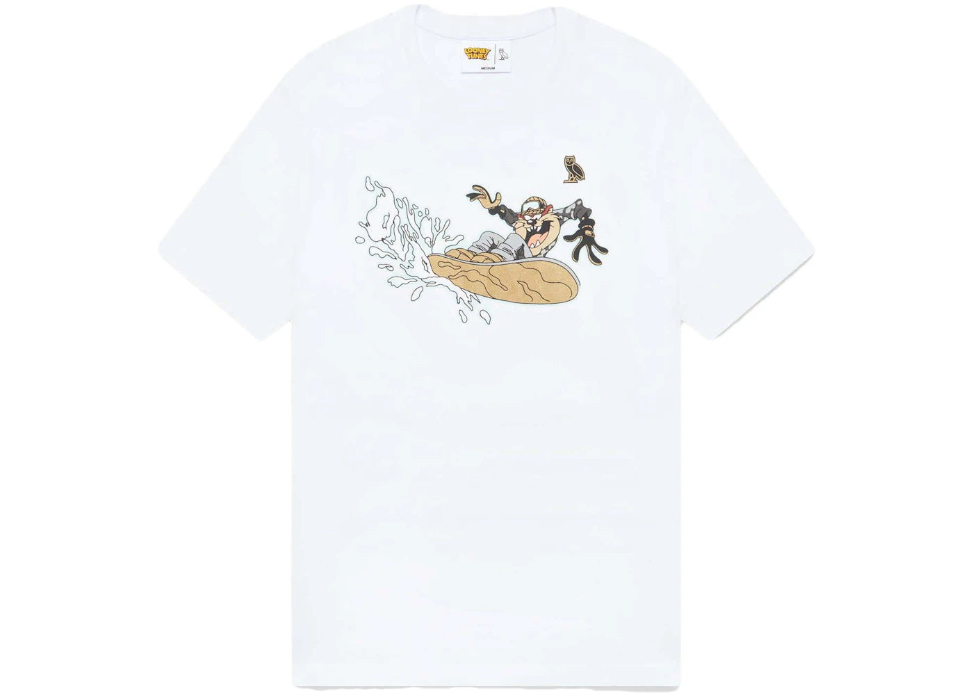 OVO x Looney Tunes Tasmanian Devil Snowboard T-Shirt White