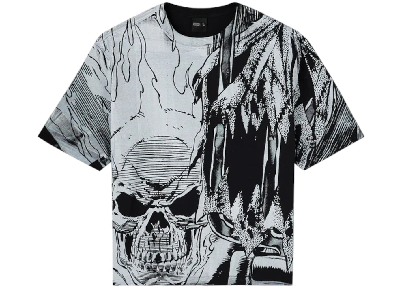 OVO x Marvel Ghost Rider Splash Page Tee Black