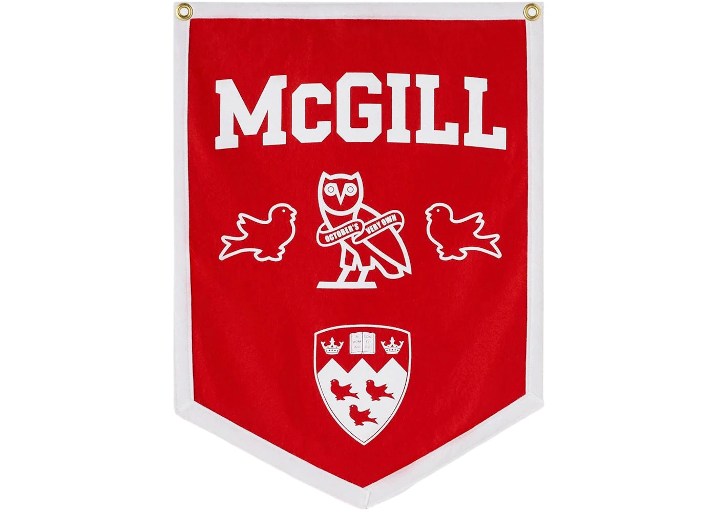OVO x McGill University Banner Red