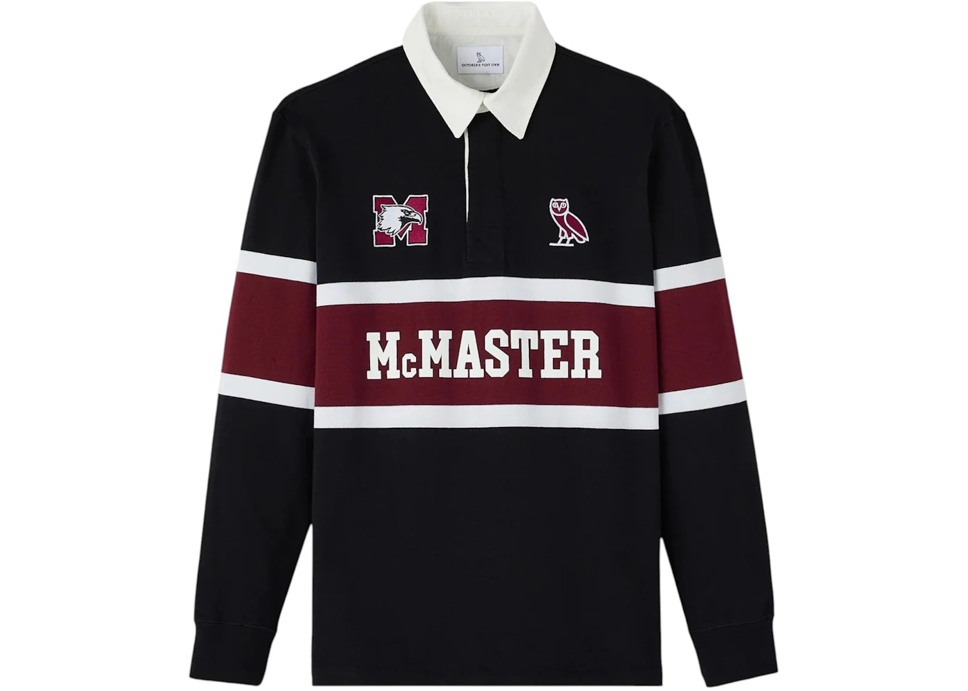 OVO x McMaster University Marauders Rugby Polo Black