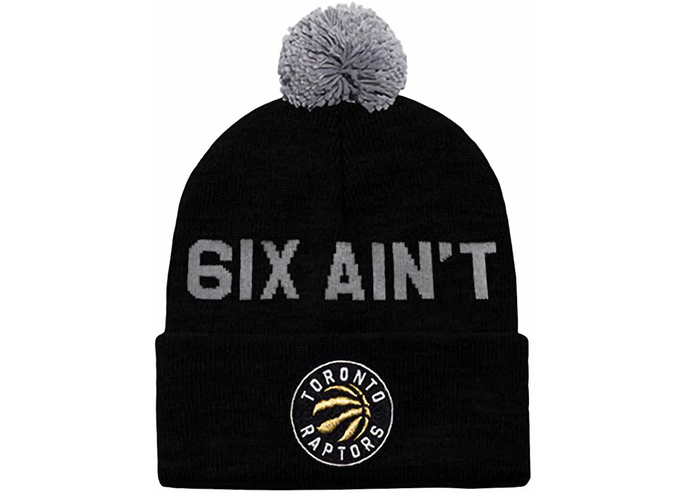 OVO x Mitchell & Ness Raptors 6ix Aint Friendly Beanie Black