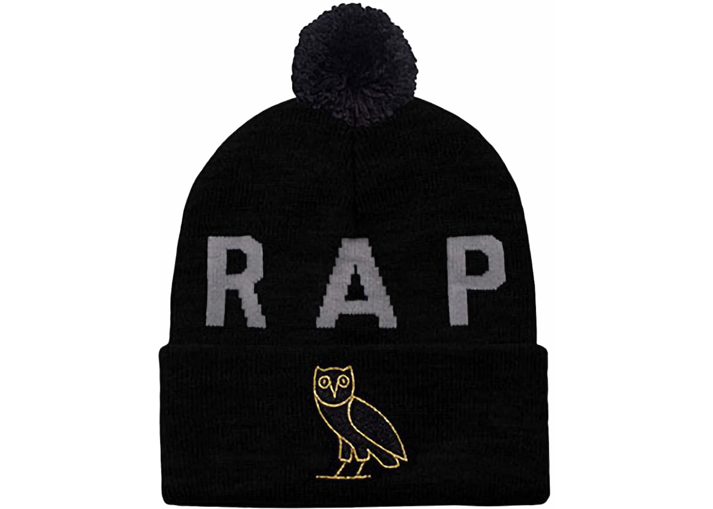 OVO x Mitchell & Ness Raptors Beanie Black