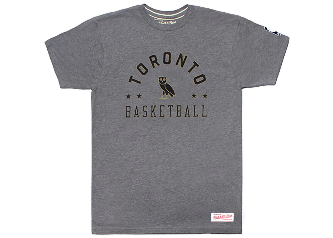 OVO x Mitchell & Ness Raptors Toronto Basketball Tee Grey