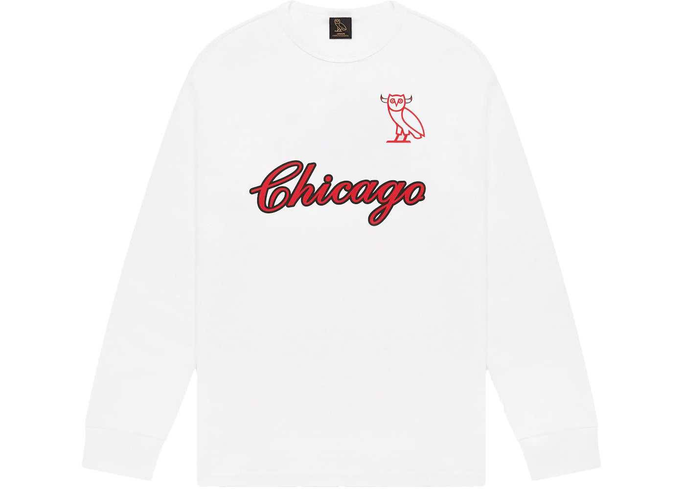 OVO x NBA Bulls L/S T-shirt White