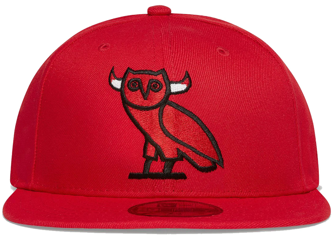 OVO x NBA Bulls New Era 59Fifty Fitted Hat Red