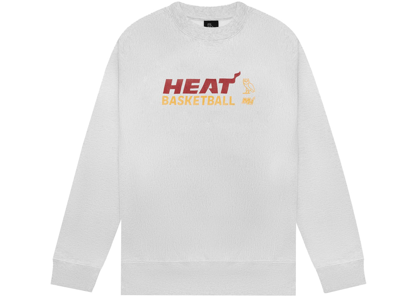 OVO x NBA Heat Crewneck Heather Grey