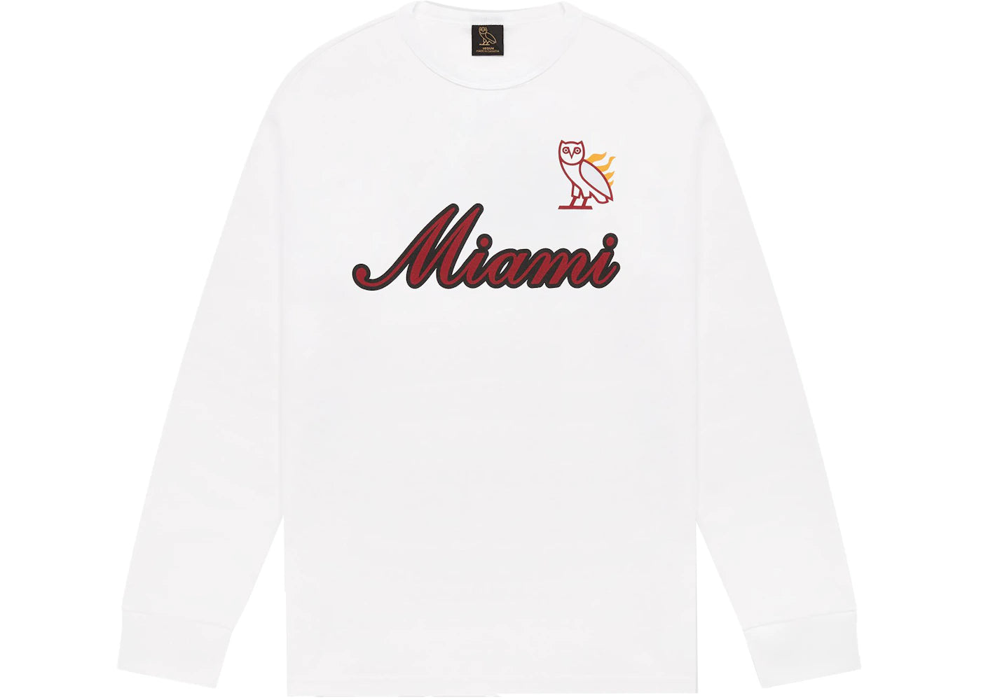 OVO x NBA Heat L/S T-shirt White