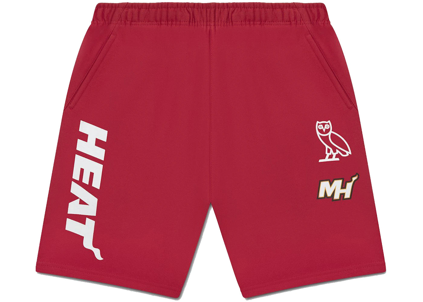 OVO x NBA Heat Sweatshort Red