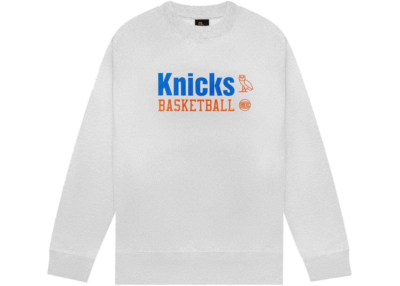 OVO x NBA Knicks Crewneck Heather Grey