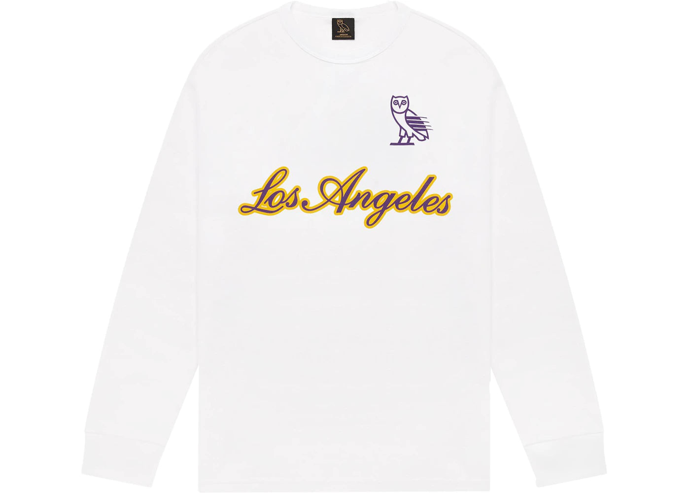 OVO x NBA Lakers L/S T-shirt White