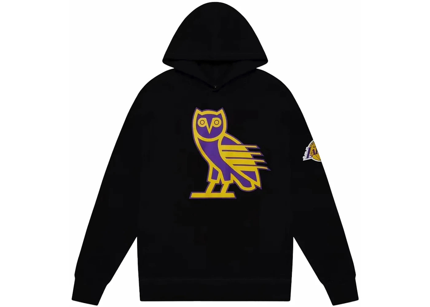 OVO x NBA Lakers OG Owl Hoodie Black