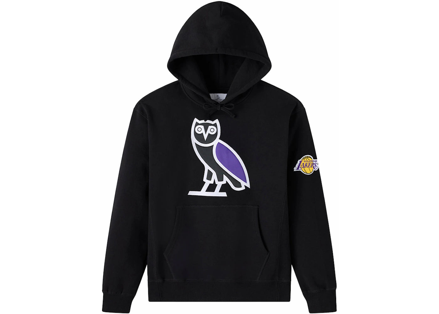 OVO x NBA Los Angeles Lakers OG Owl Hoodie Black