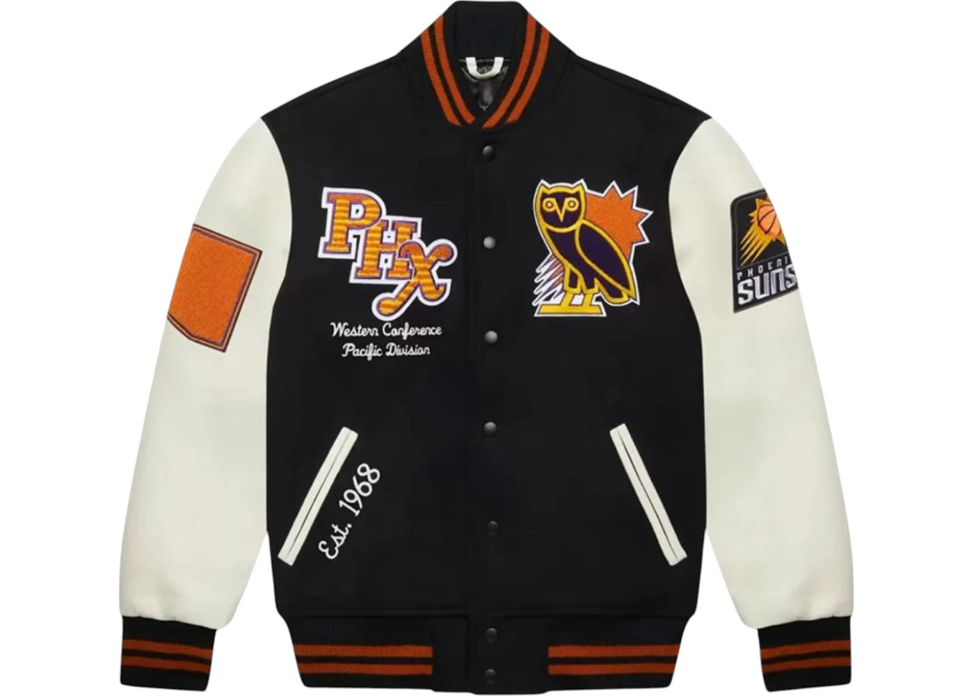 OVO x NBA Phoenix Suns Varsity Jacket Black