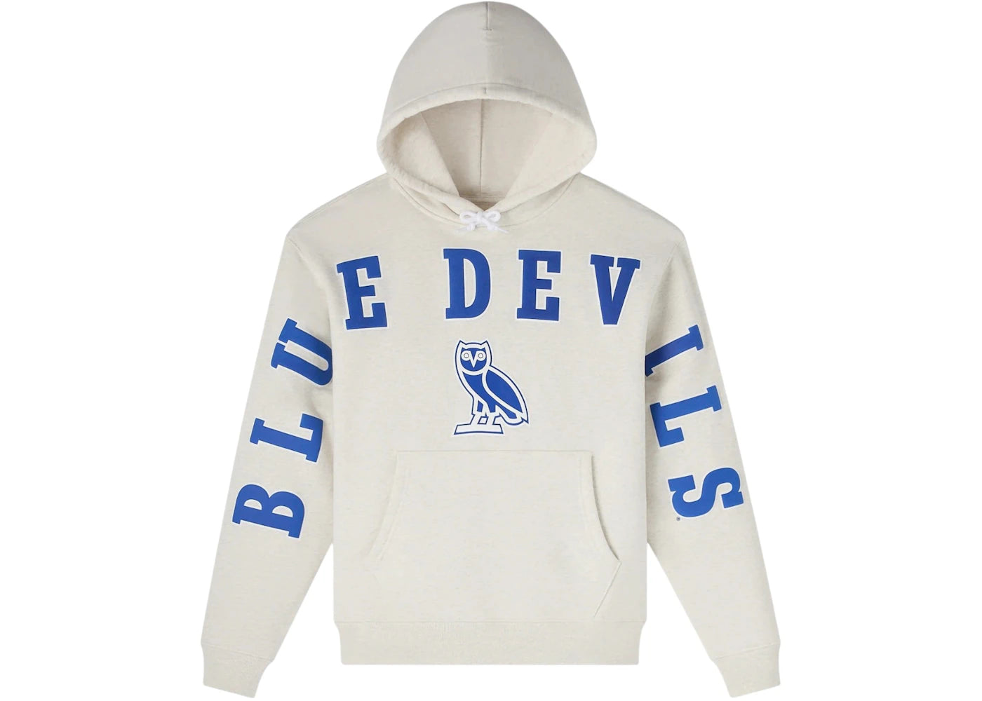 OVO x NCAA Duke Blue Devils Hoodie Ash Heather Grey