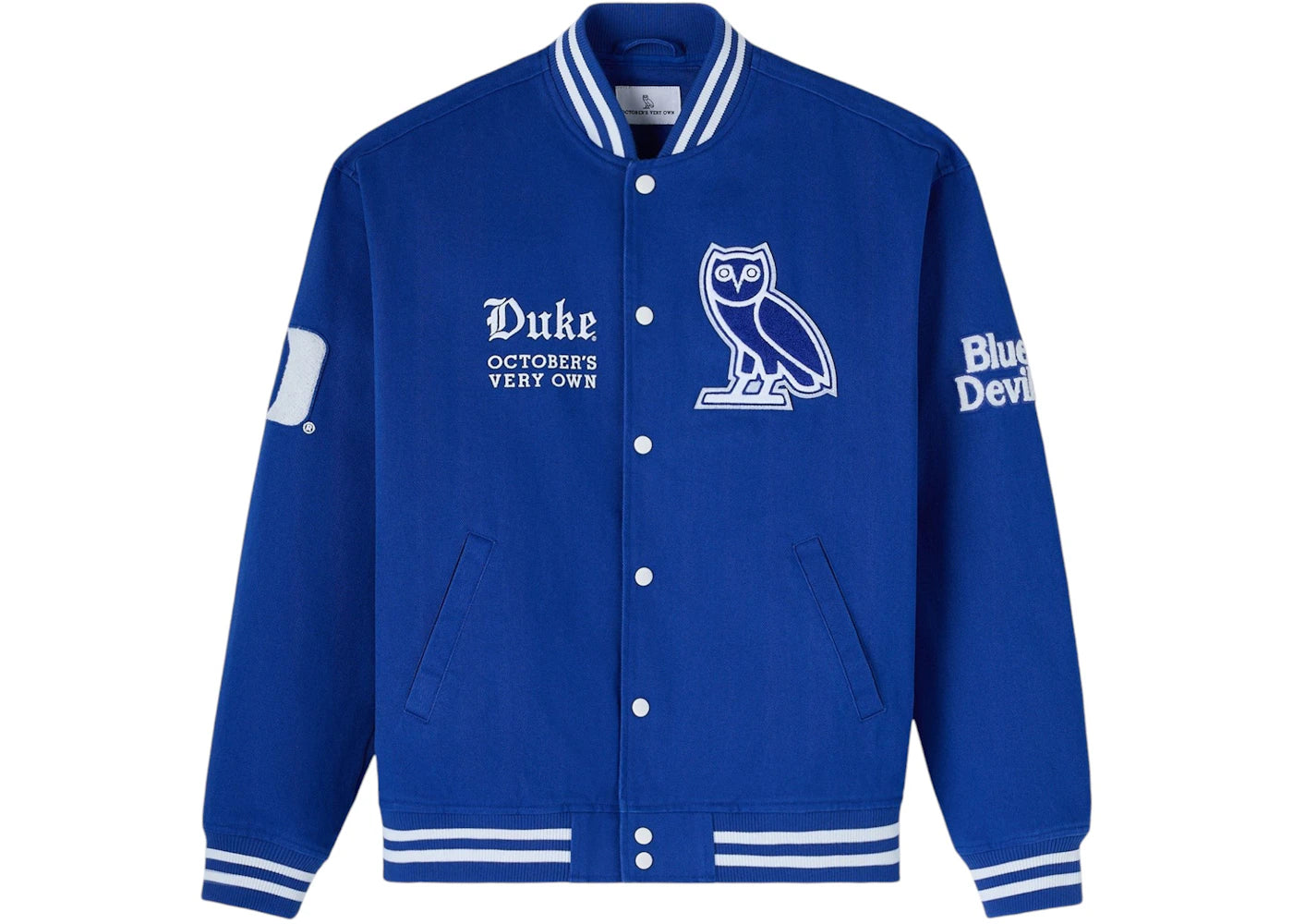 OVO x NCAA Duke Blue Devils Varsity Jacket Blue