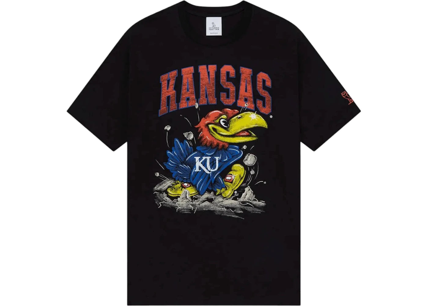 OVO x NCAA Kansas Jayhawks T-Shirt Black