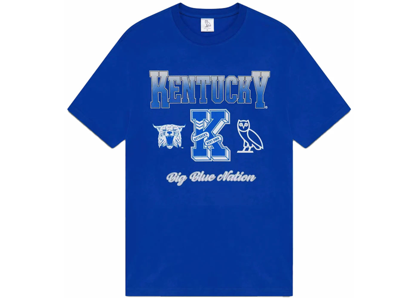 OVO x NCAA Kentucky Wildcats T-Shirt Blue