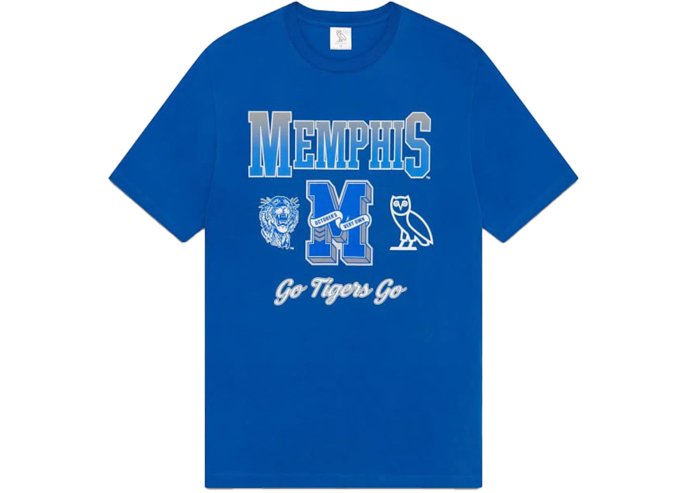 OVO x NCAA Memphis Tigers T-Shirt Blue