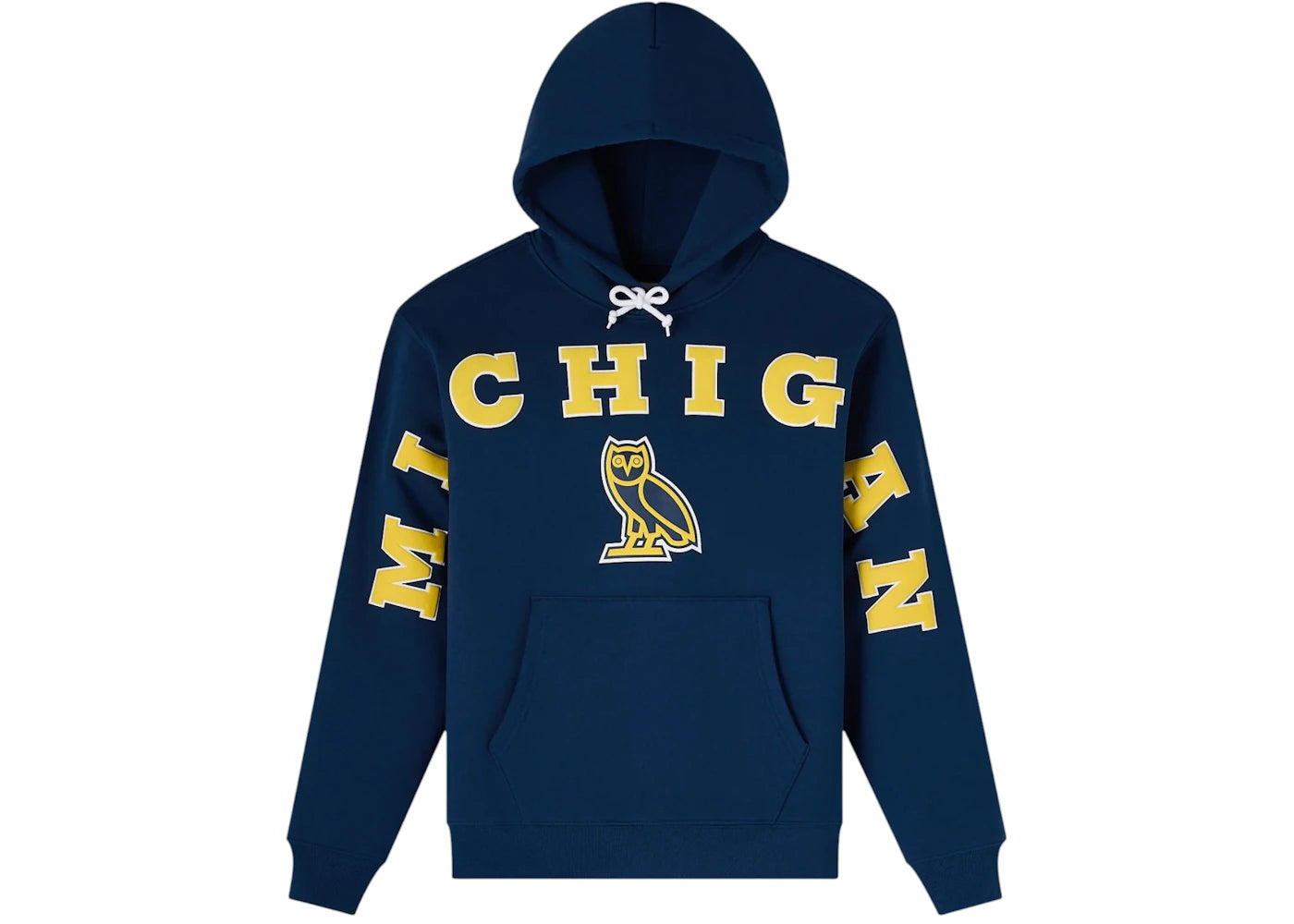 OVO x NCAA Michigan Wolverines Hoodie Navy