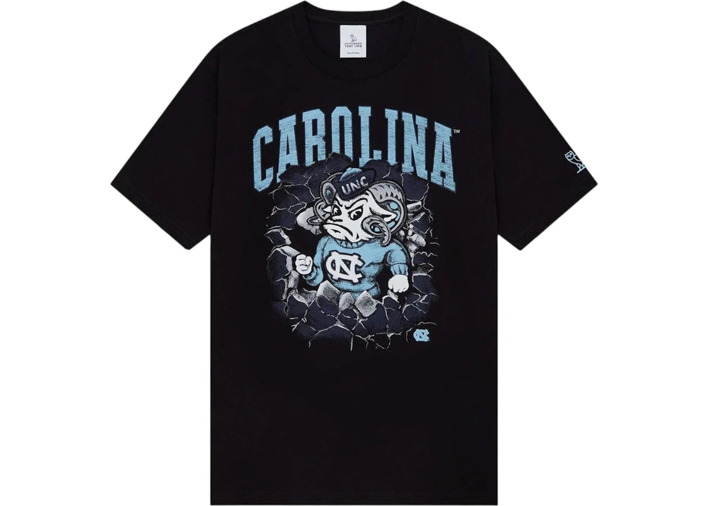OVO x NCAA North Carolina Tar Heels T-shirt Black