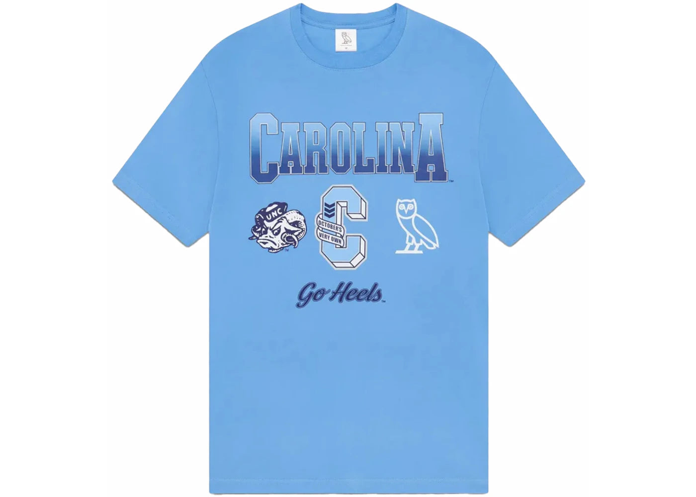 OVO x NCAA North Carolina Tar Heels T-shirt Blue