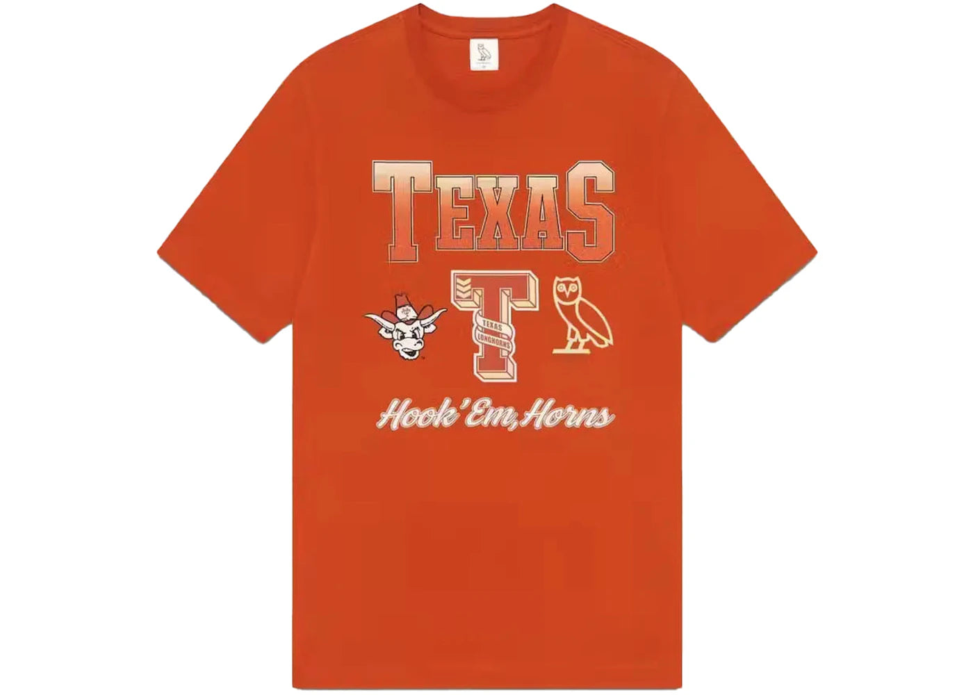 OVO x NCAA Texas Longhorns T-shirt Orange