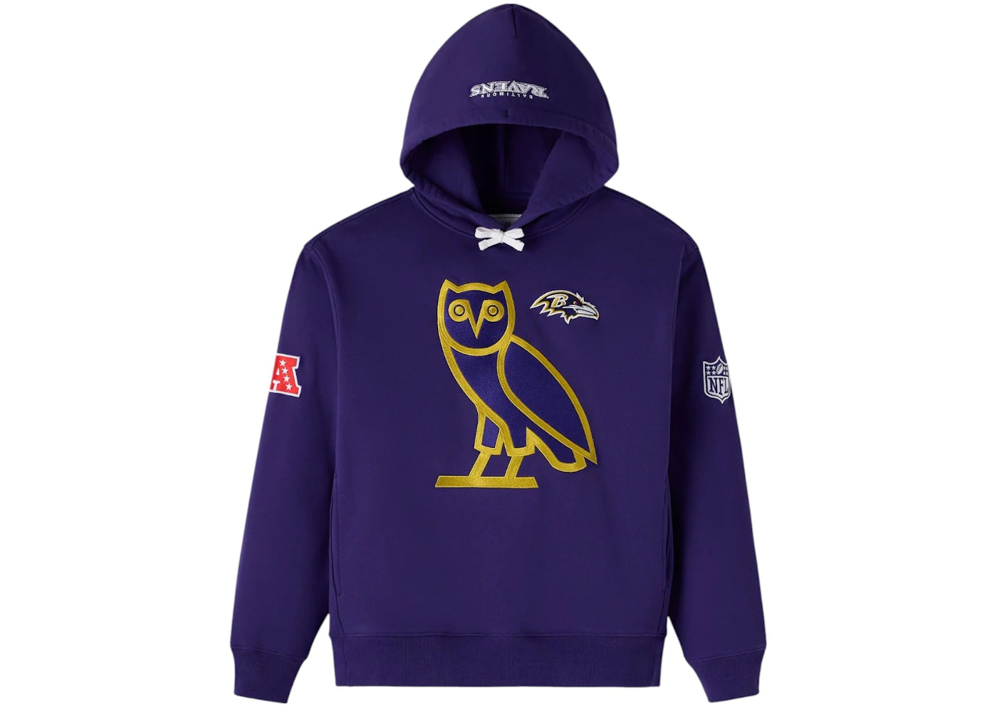 OVO x NFL Baltimore Ravens Icon Team Hoodie Purple