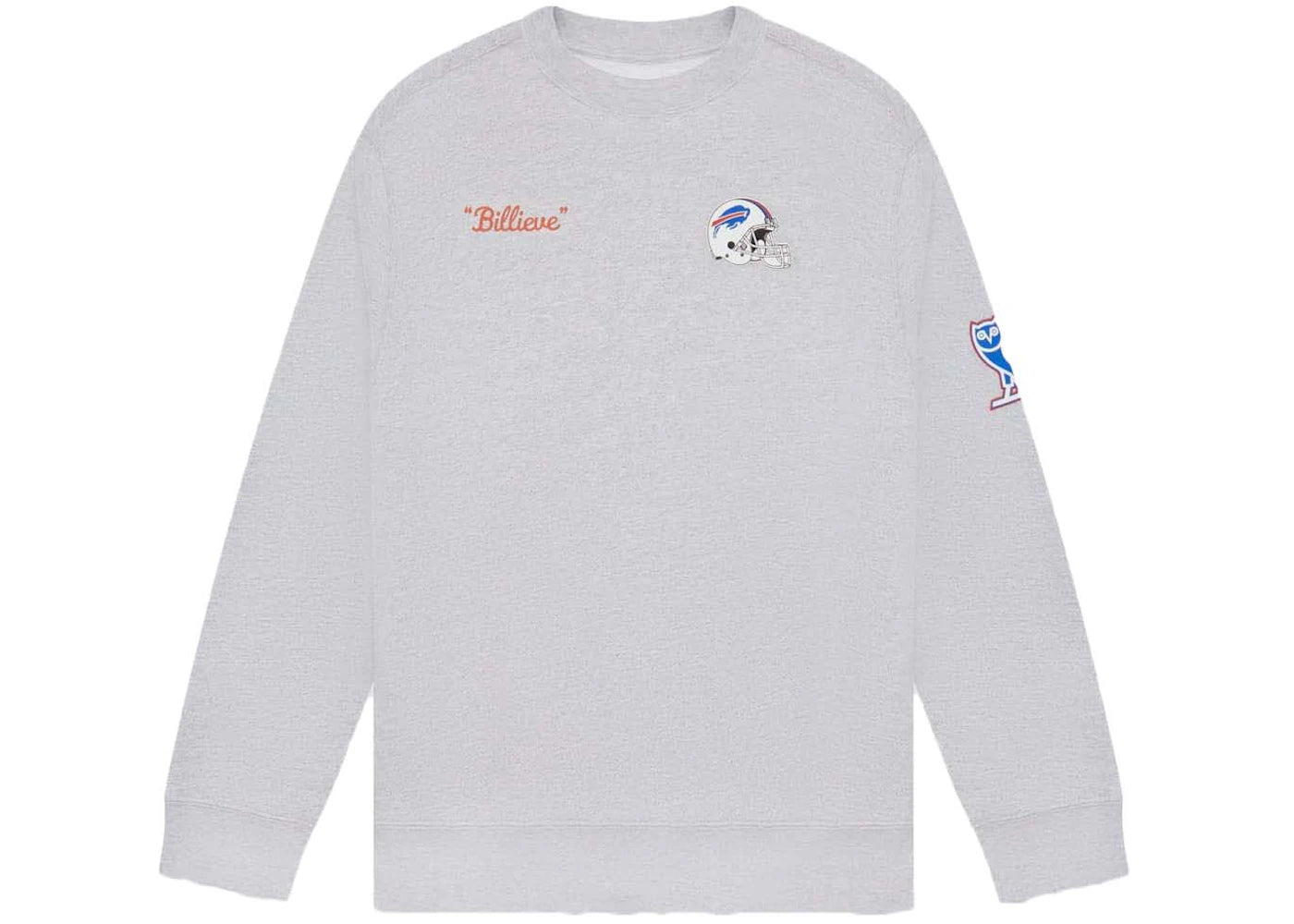 OVO x NFL Buffalo Bills Crewneck Heather Grey