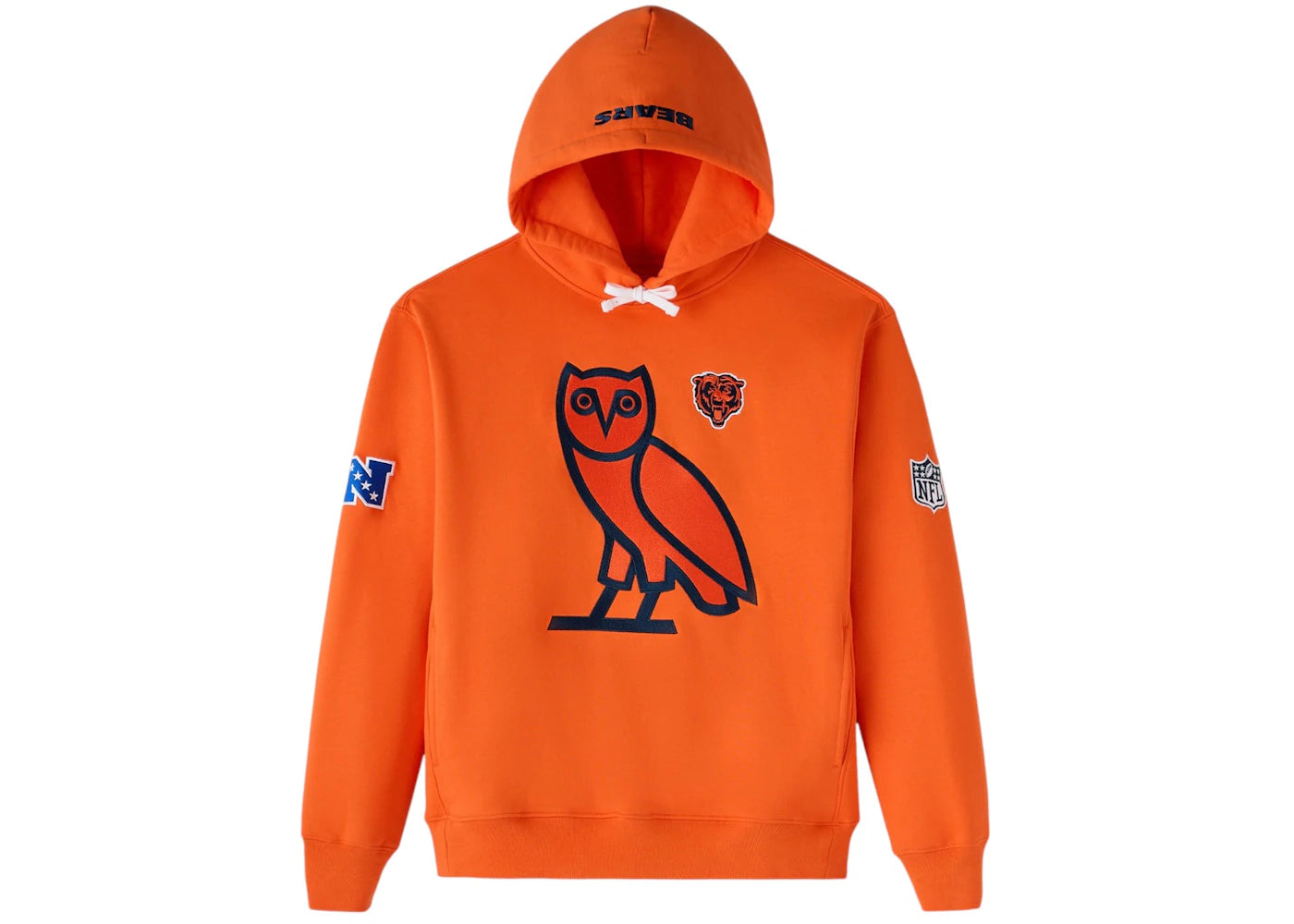 OVO x NFL Chicago Bears OG Owl Hoodie Orange