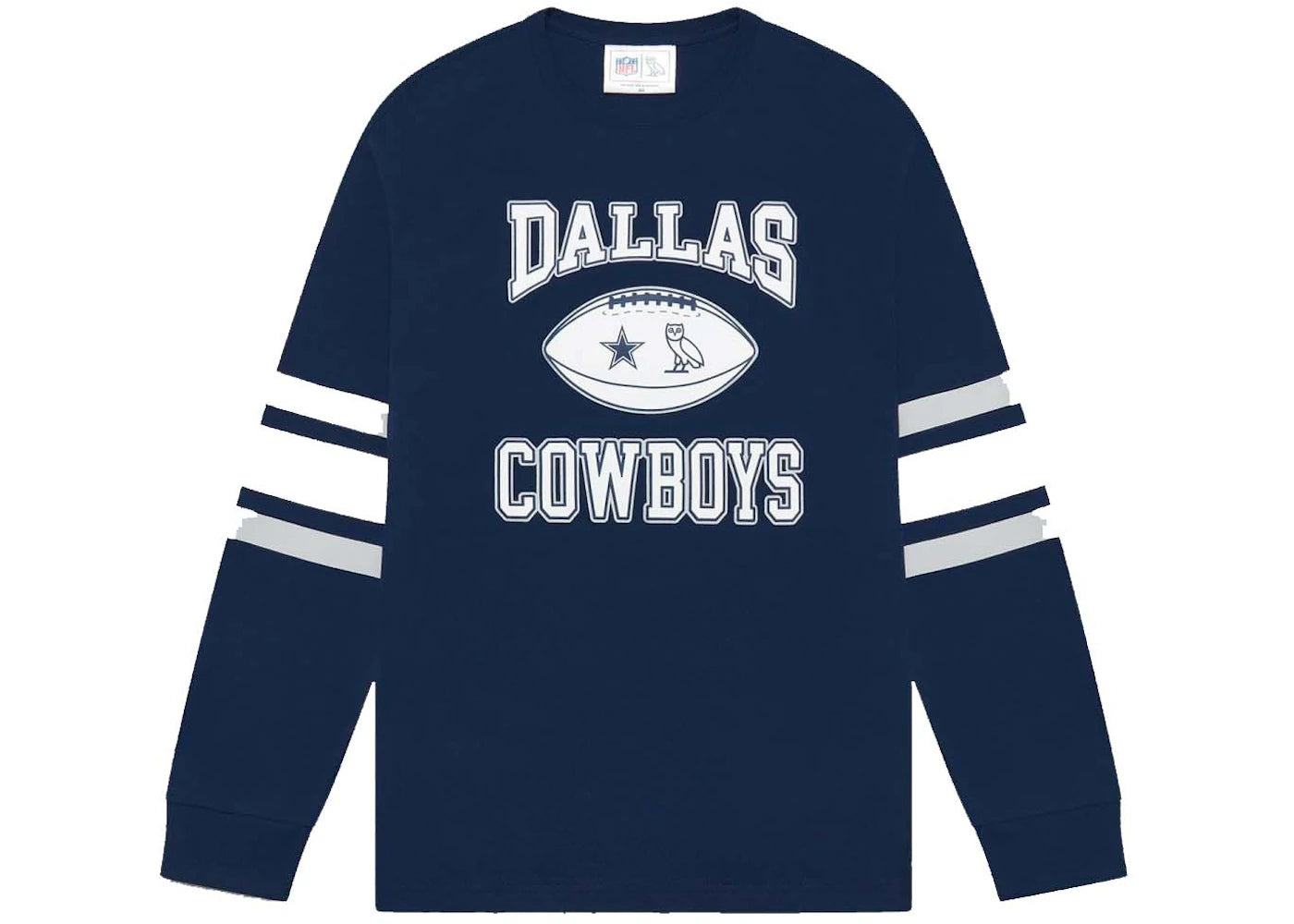 OVO x NFL Dallas Cowboys Longsleeve T-Shirt Navy