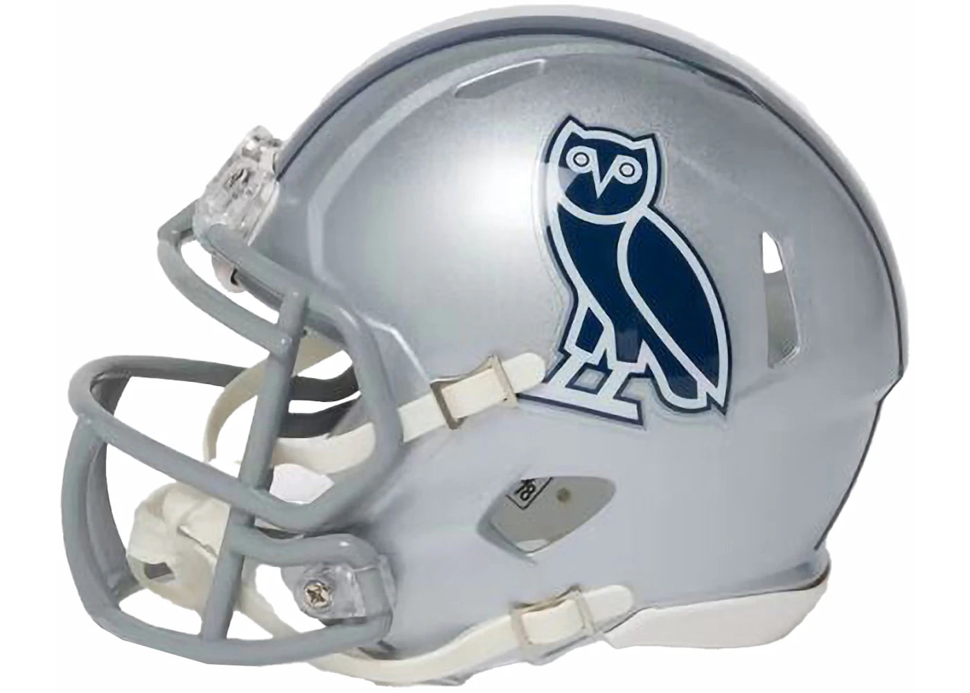 OVO x NFL Dallas Cowboys Riddell Mini Helmet Grey