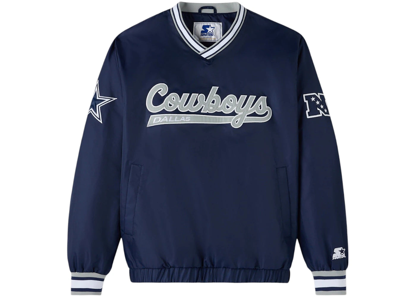 OVO x NFL Dallas Cowboys Starter Trainer Pullover Jacket Navy