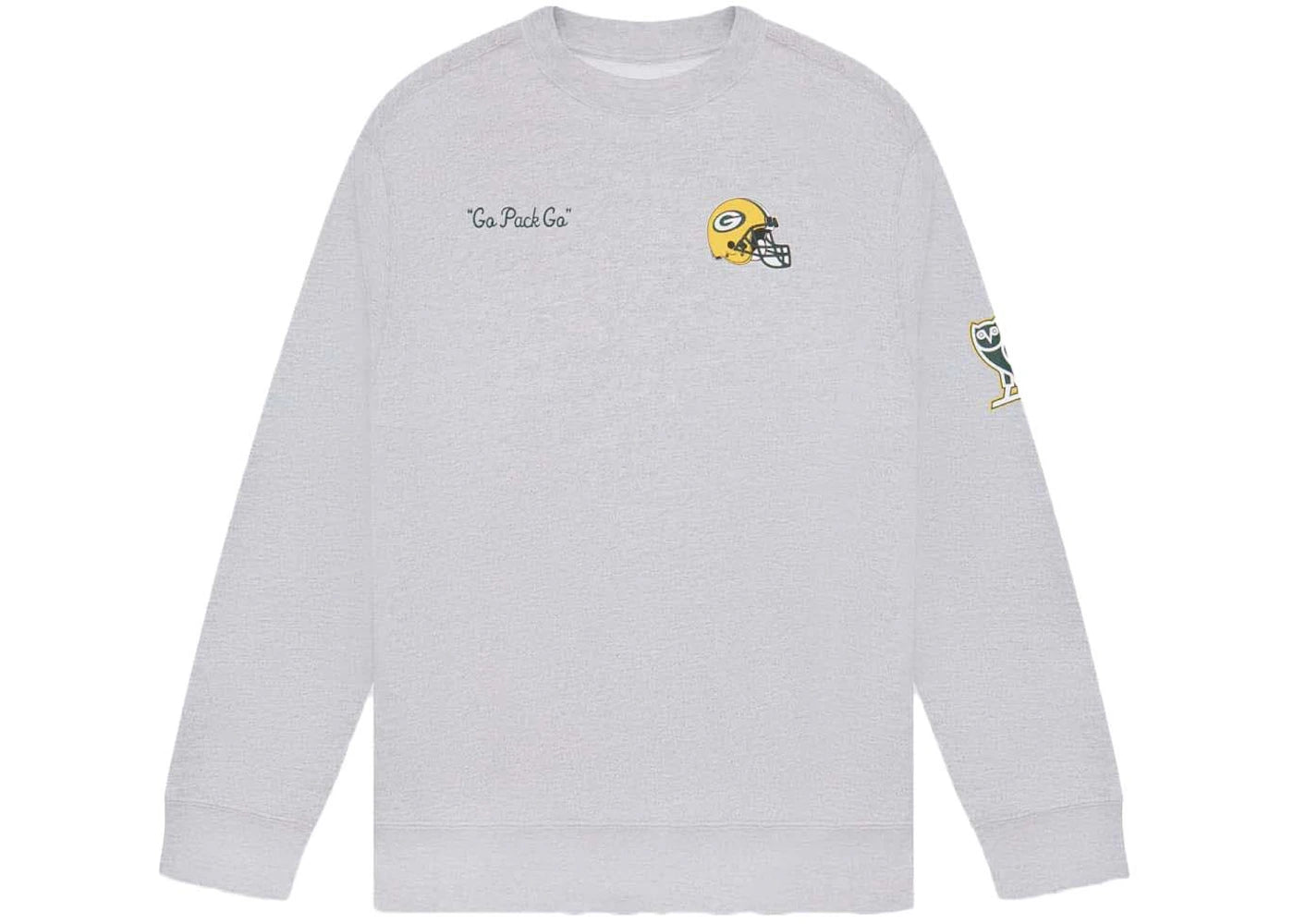 OVO x NFL Green Bay Packers Crewneck Heather Grey