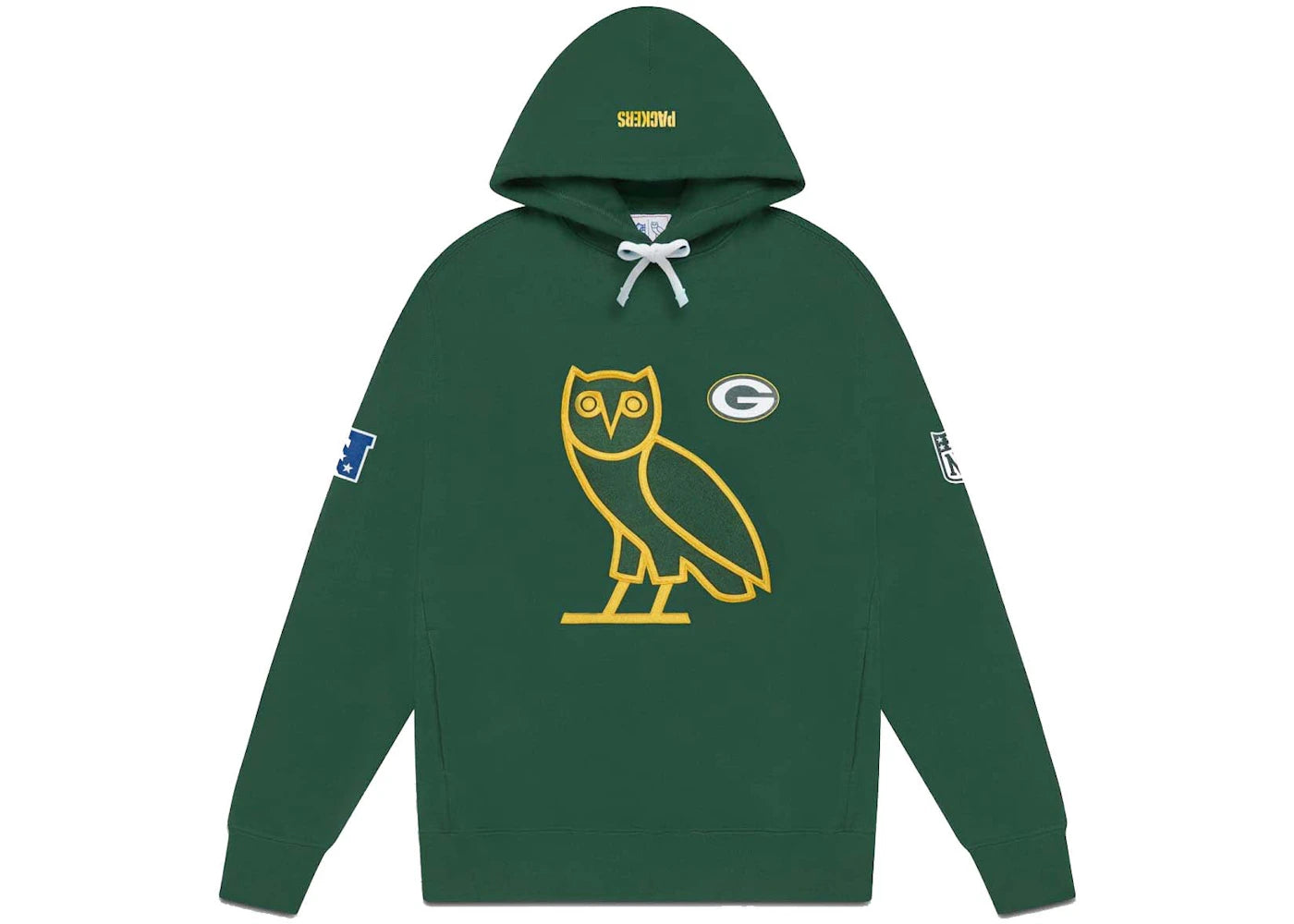 OVO x NFL Green Bay Packers OG Owl Hoodie Green