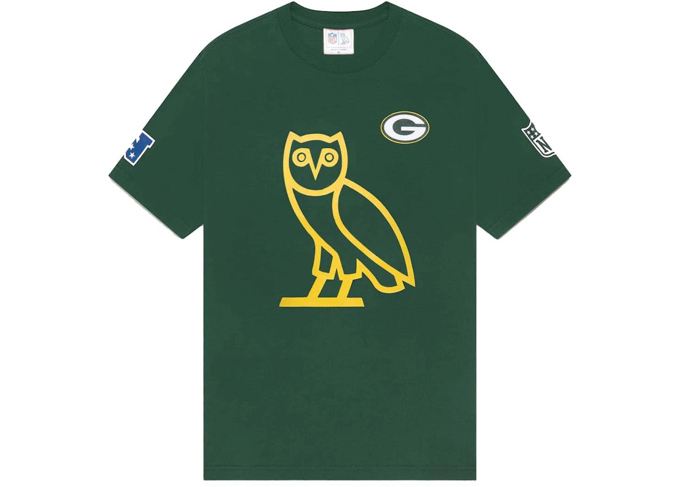 OVO x NFL Green Bay Packers OG Owl T-Shirt Green