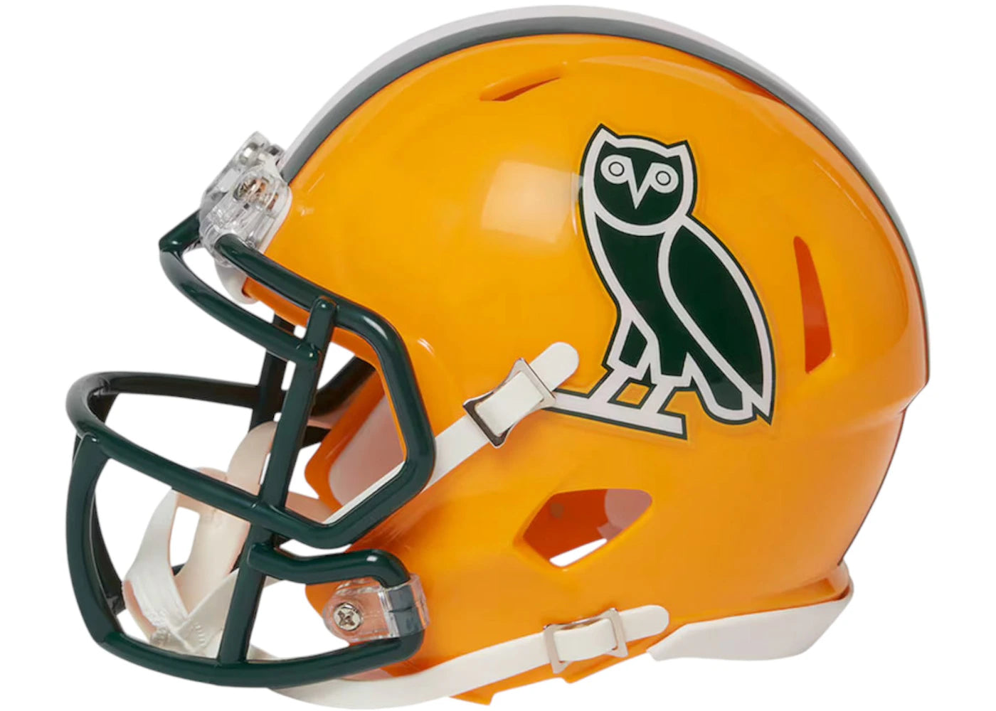OVO x NFL Green Pay Packers Riddell Mini Helmet Yellow