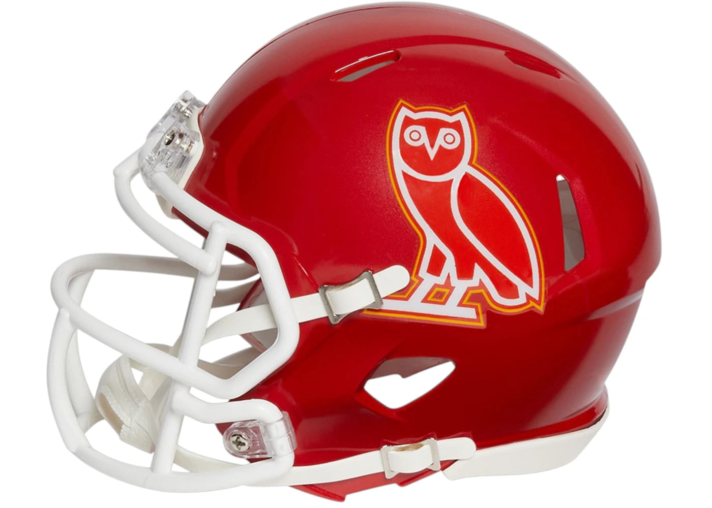OVO x NFL Kansas City Chiefs Riddell Mini Helmet Red