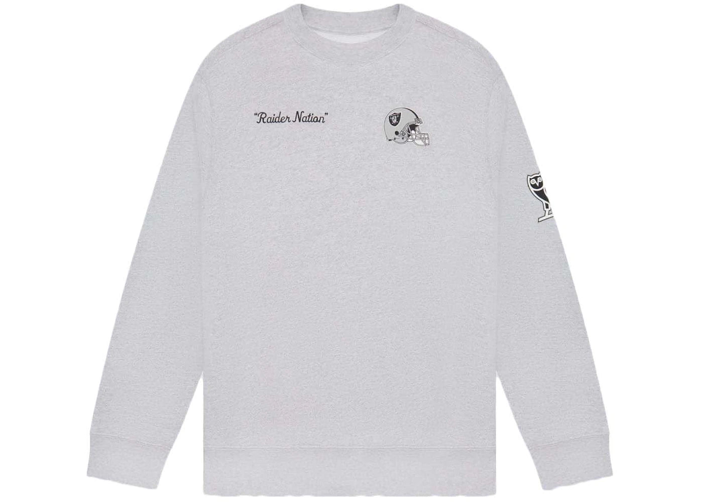 OVO x NFL Las Vegas Raiders Crewneck Heather Grey