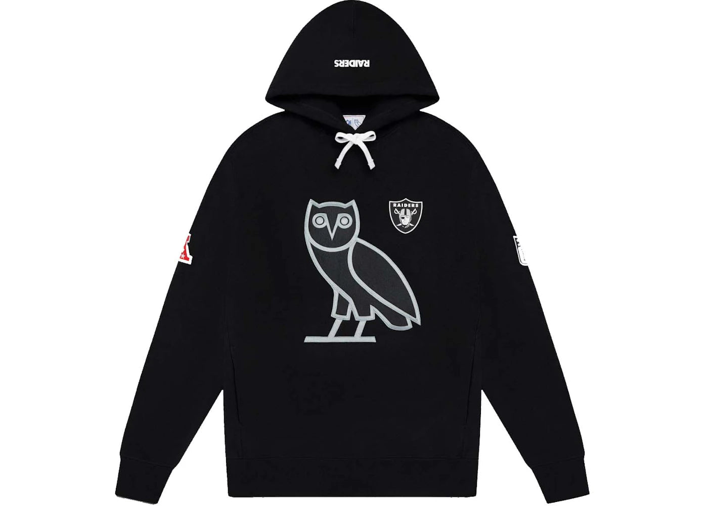 OVO x NFL Las Vegas Raiders OG Owl Hoodie Black