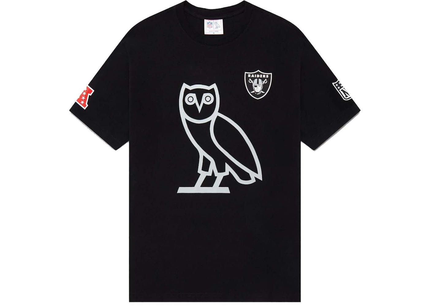 OVO x NFL Las Vegas Raiders OG Owl T-Shirt Black