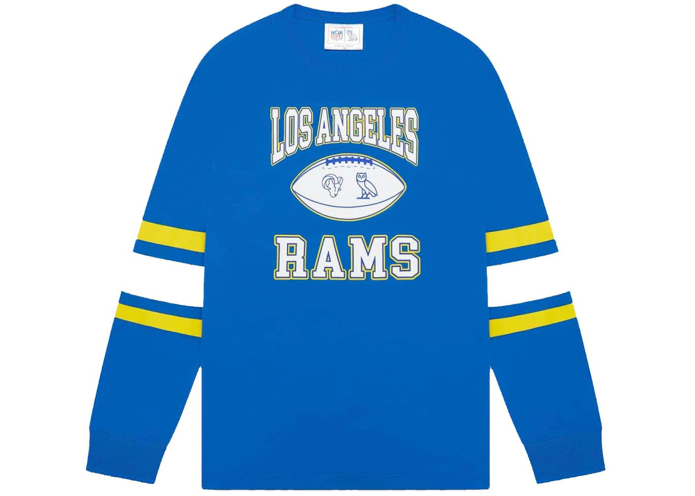 OVO x NFL Los Angeles Rams Longsleeve T-Shirt Blue