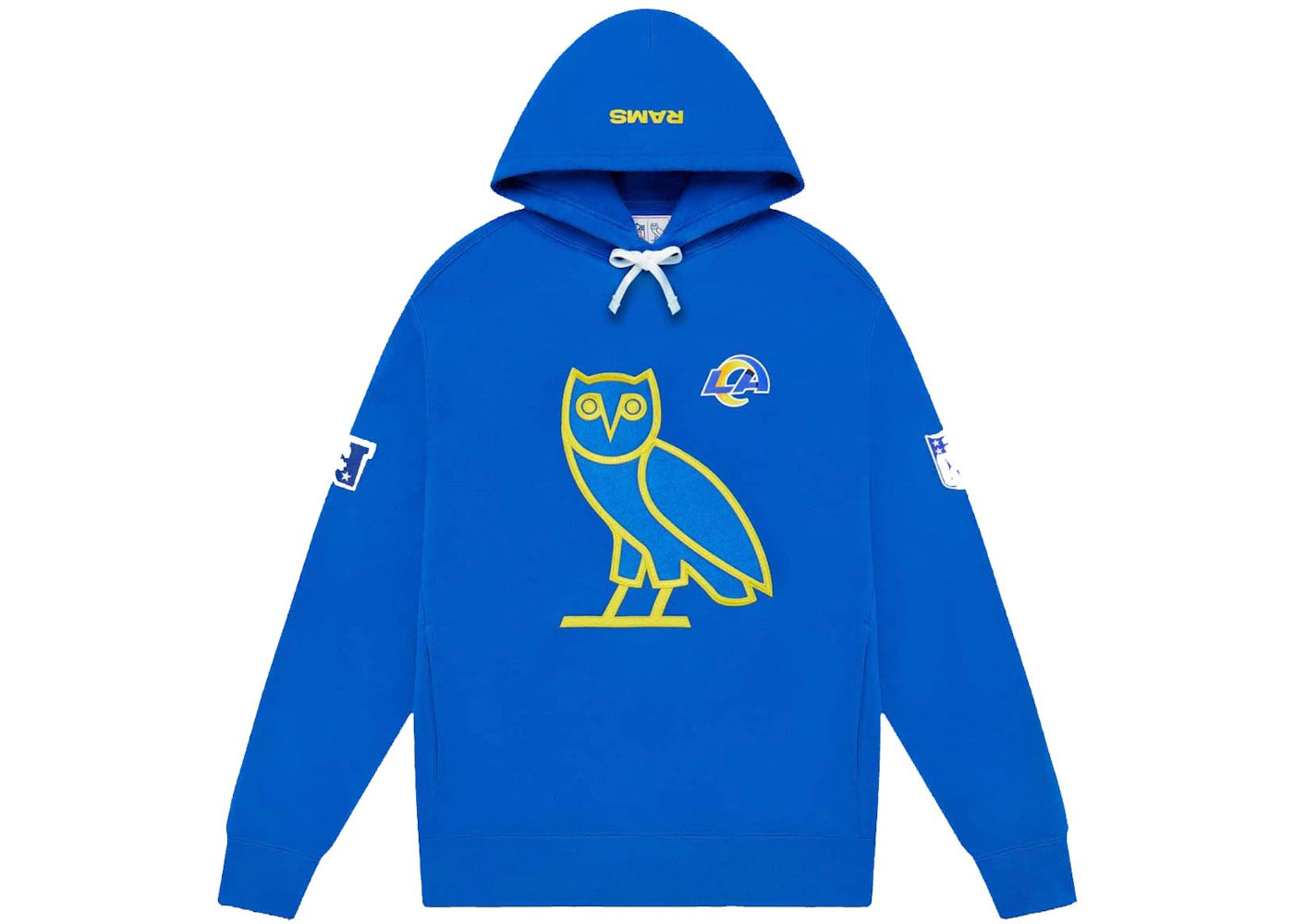 OVO x NFL Los Angeles Rams OG Owl Hoodie Blue