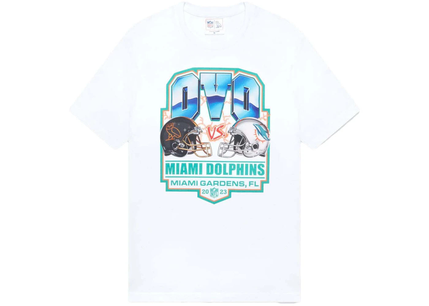 OVO x NFL Miami Dolphins Game Day T-Shirt White