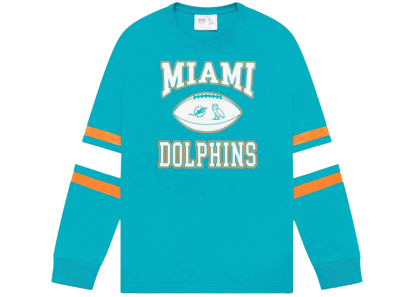 OVO x NFL Miami Dolphins Longsleeve T-Shirt Teal